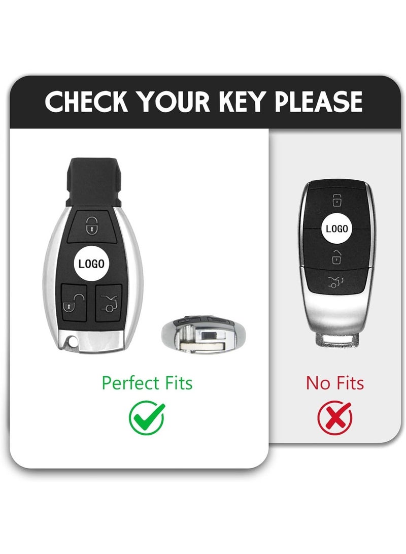 Key Fob Case for Mercedes Benz C E M S CLA CLS CLK GLC GLK G Class Premium Soft TPU Full Keyless Smart Key Fob - Image 2